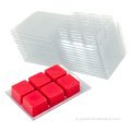 6 Cavity Clear Wax Melt Mold Plastic Box
